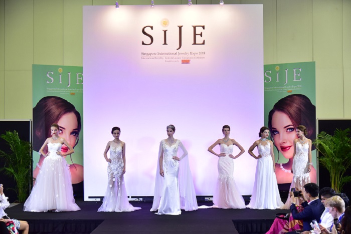 Bridal Fashion Show featuring fashion models accessorised with exquisite jewelery