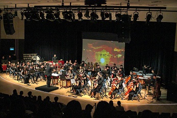 SP Chinese Orchestra playing to a popular tune
