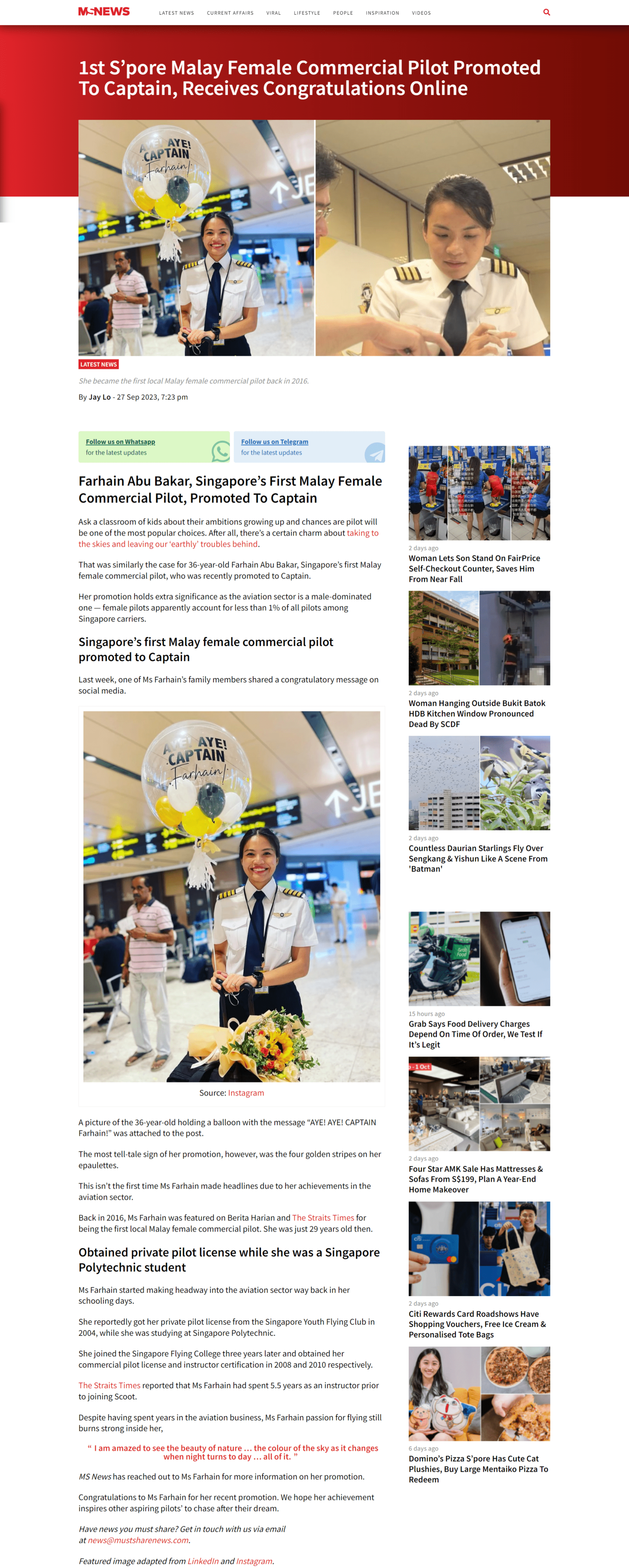 FireShot Capture 223 - 1st S’pore Malay Female Commercial Pilot Promoted To Captain, Receive