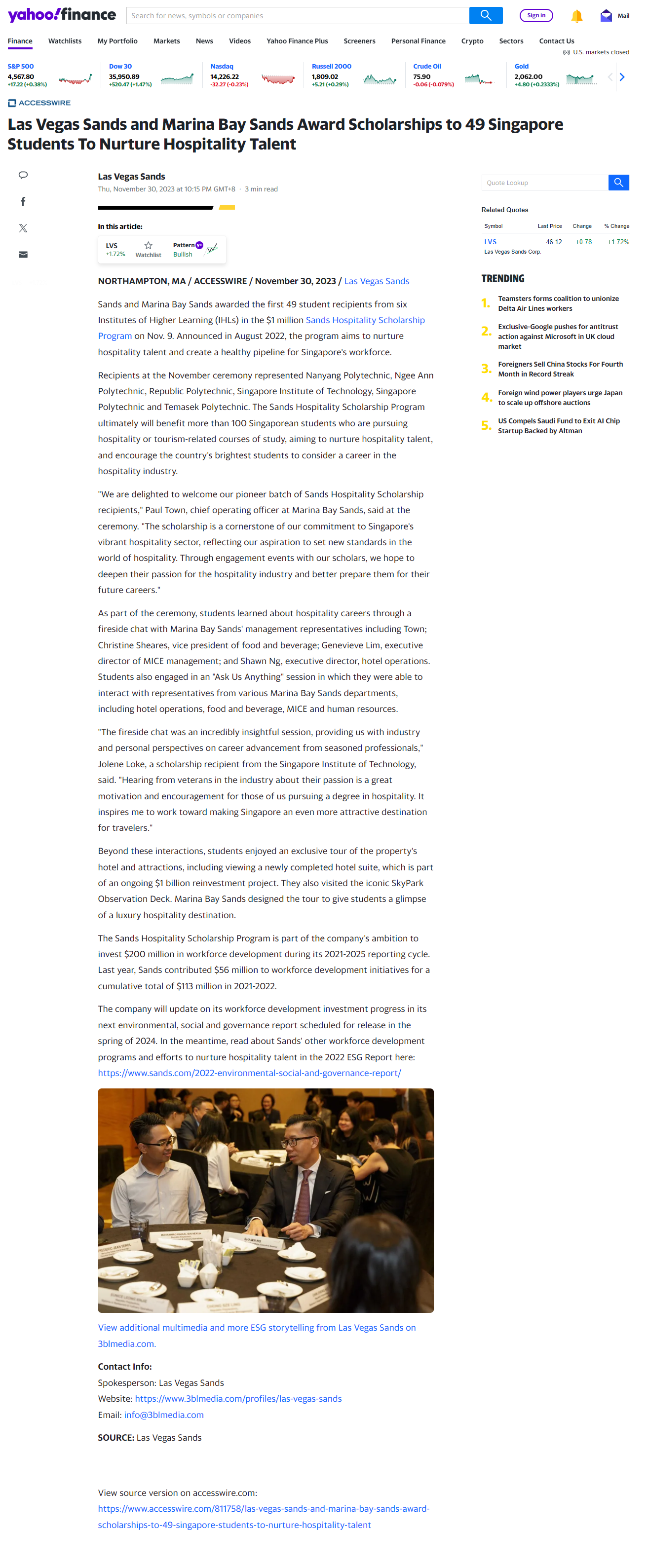 FireShot Capture 283 - Las Vegas Sands and Marina Bay Sands Award Scholarships to 49 Singapo_ - finance.yahoo.com