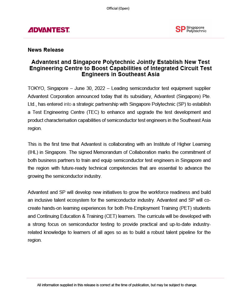 Media Release - Advantest and SP final with photos1024_1