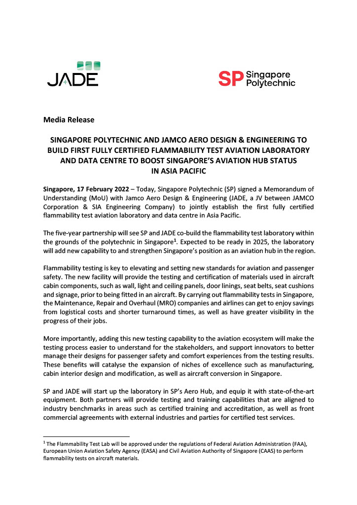 SP and JADE mou 1