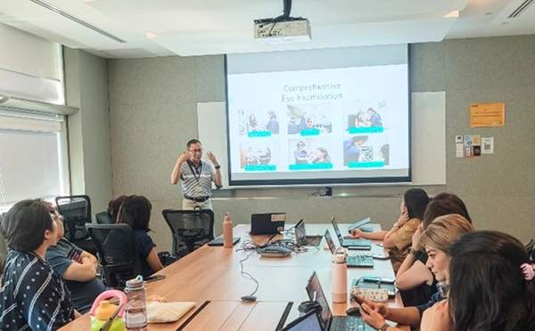 SP Optometry Staff Lead Eye Care Workshops for MOE