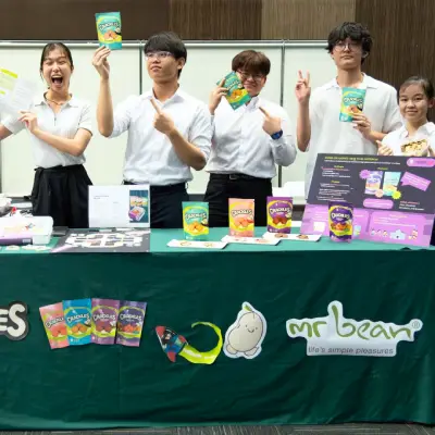 Diploma in Food Science & Technology students posing with their product CRACKLES