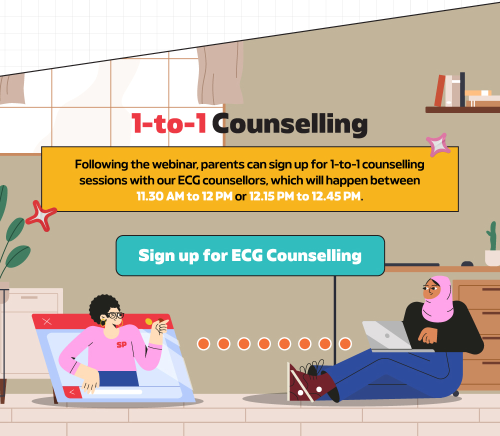 sign up for 1-to-1 counselling with ECG counsellors