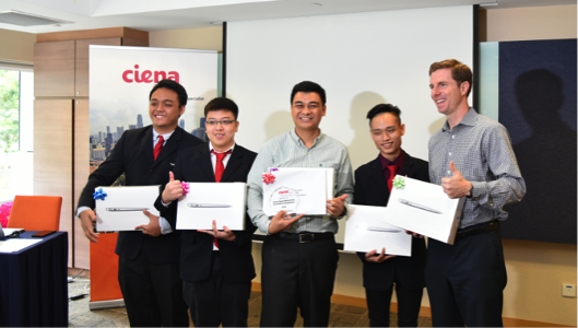 DCPE DEEE Team Won First Prize at CIENA's Open Networking Competition