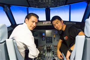 DASE Year 3 Student Flying with His Excellency Sebastian Kurz