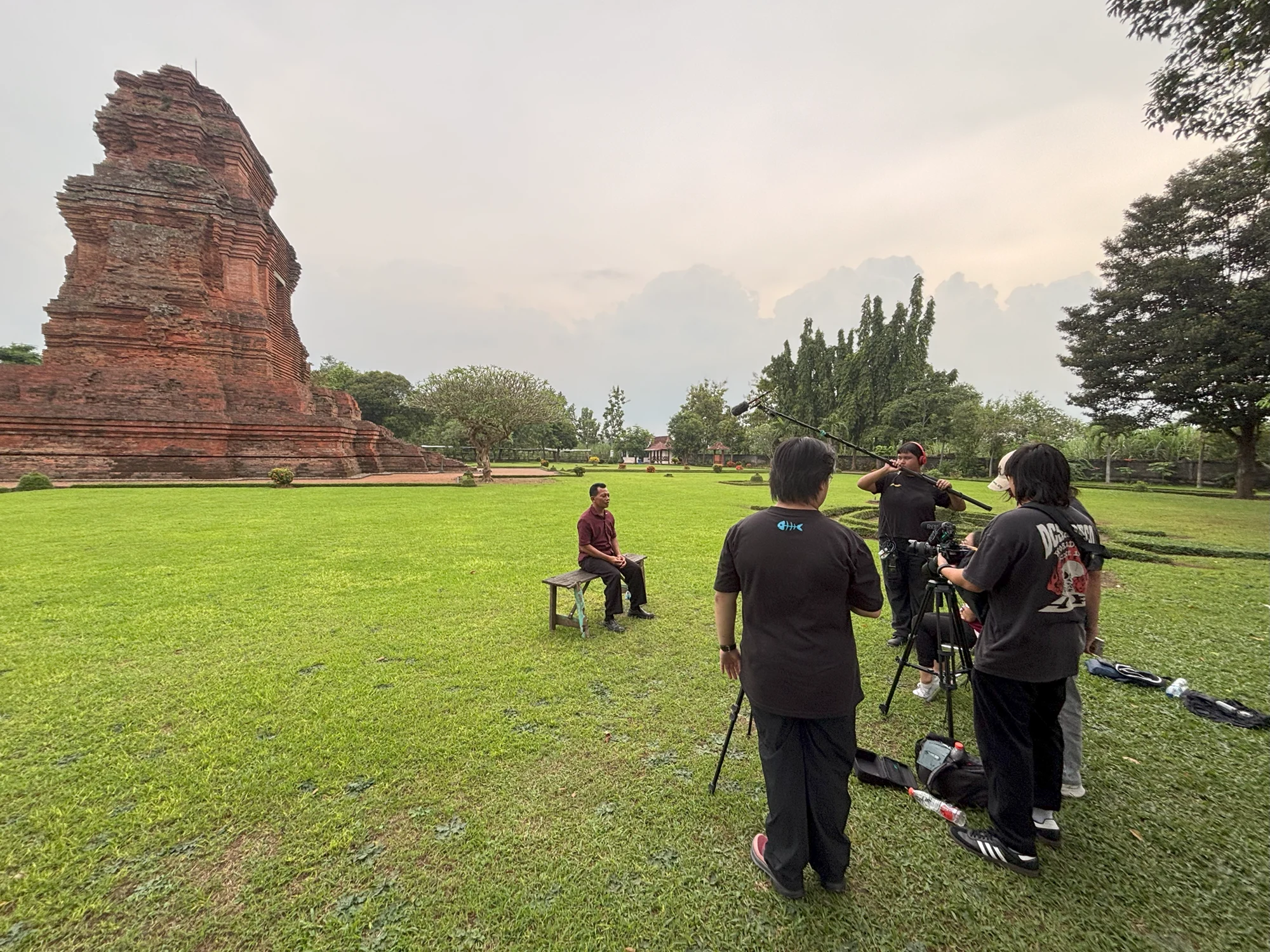 production crew outdoor shoot