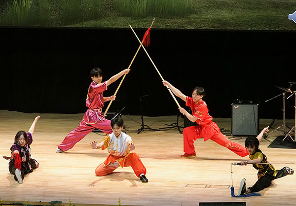 WuShu performance by the students