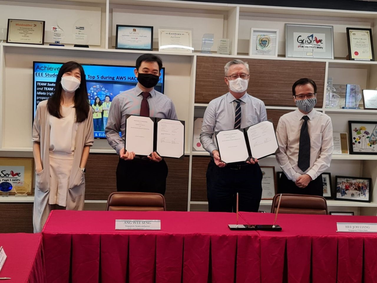 MoU signing between Singapore Polytechnic (SP) and Singapore Semiconductor Industry Association (SSIA)