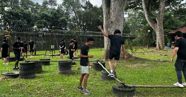 Students attending adventurous activities at LEAP Camp