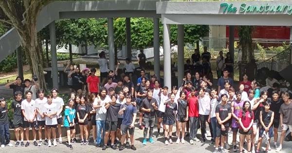 Group phot of PFP Students at the Poly 50 event