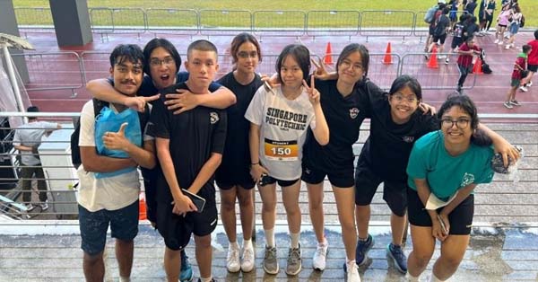 Group photo of team PFP after Poly 50 activities