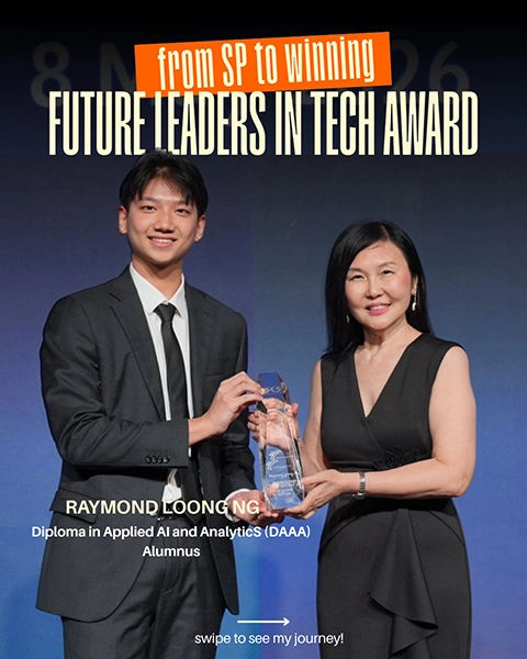 Applied AI & Analytics alumnus the Future Leaders in Tech Award 2026