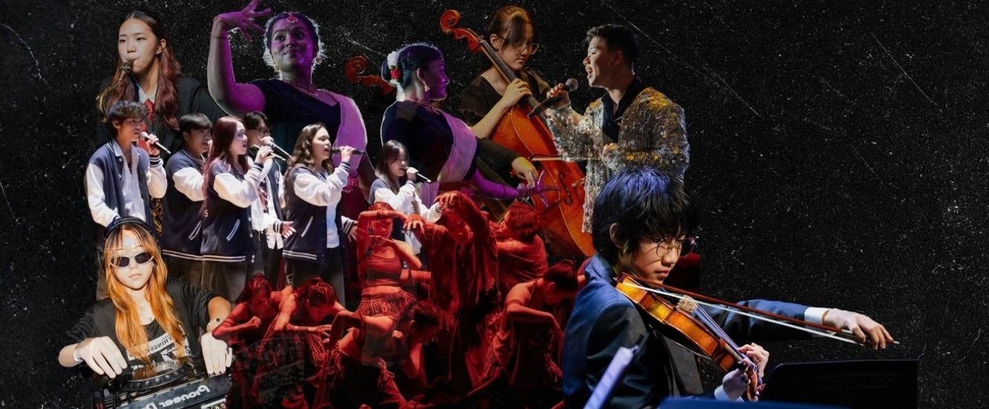 Collage of SP Students at Arts Fiesta