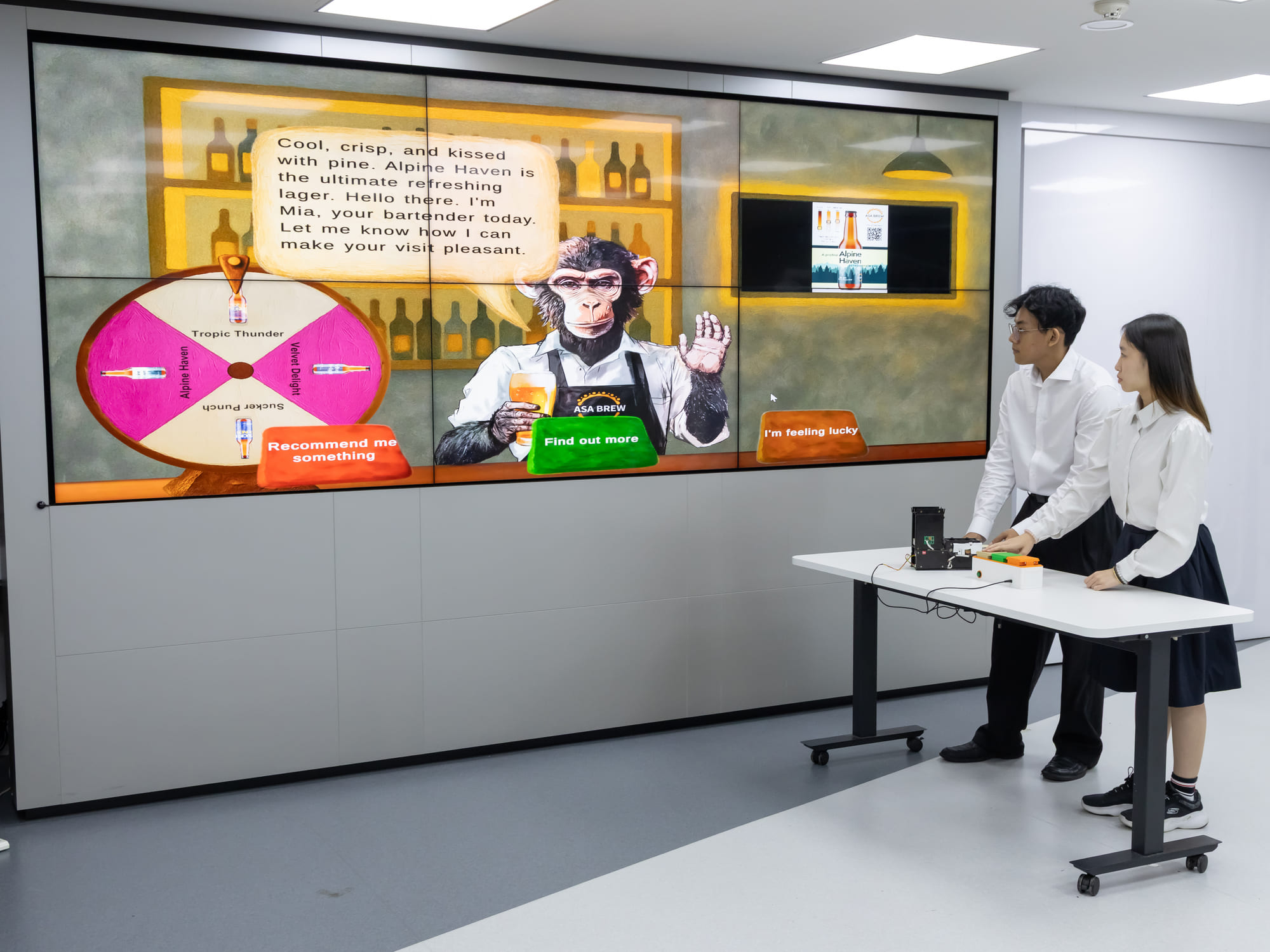 A functional underwater robot for exploration, surveillance, or marine research purposes.