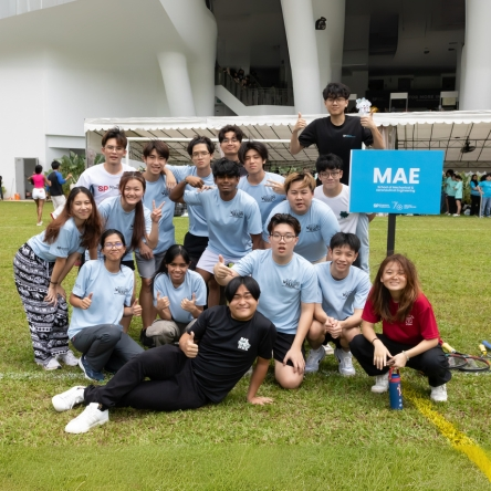 mae students on field