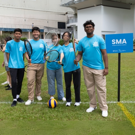 sma students on field