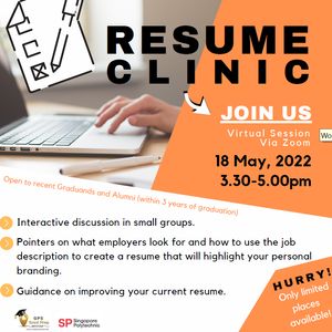 resume clinic May portal