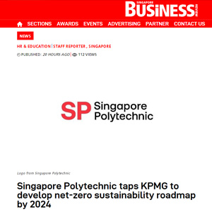 Singapore Polytechnic taps KPMG to develop net-zero sustainability roadmap by 2024